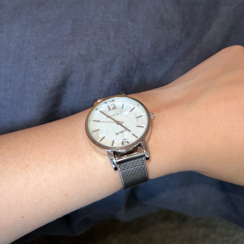 Bellfield Stainless Steel Mesh Strap Watch